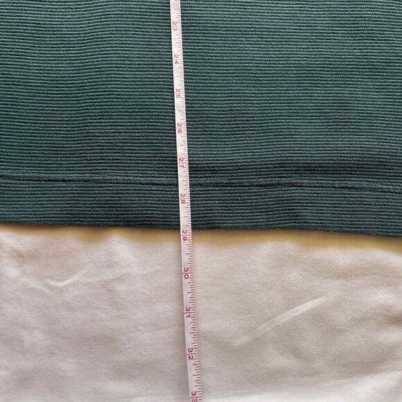 Van Heusen Flex XL Green 1/3 Zip Long Sleeve Ribbed‎ Pullover - Picture 4 of 7